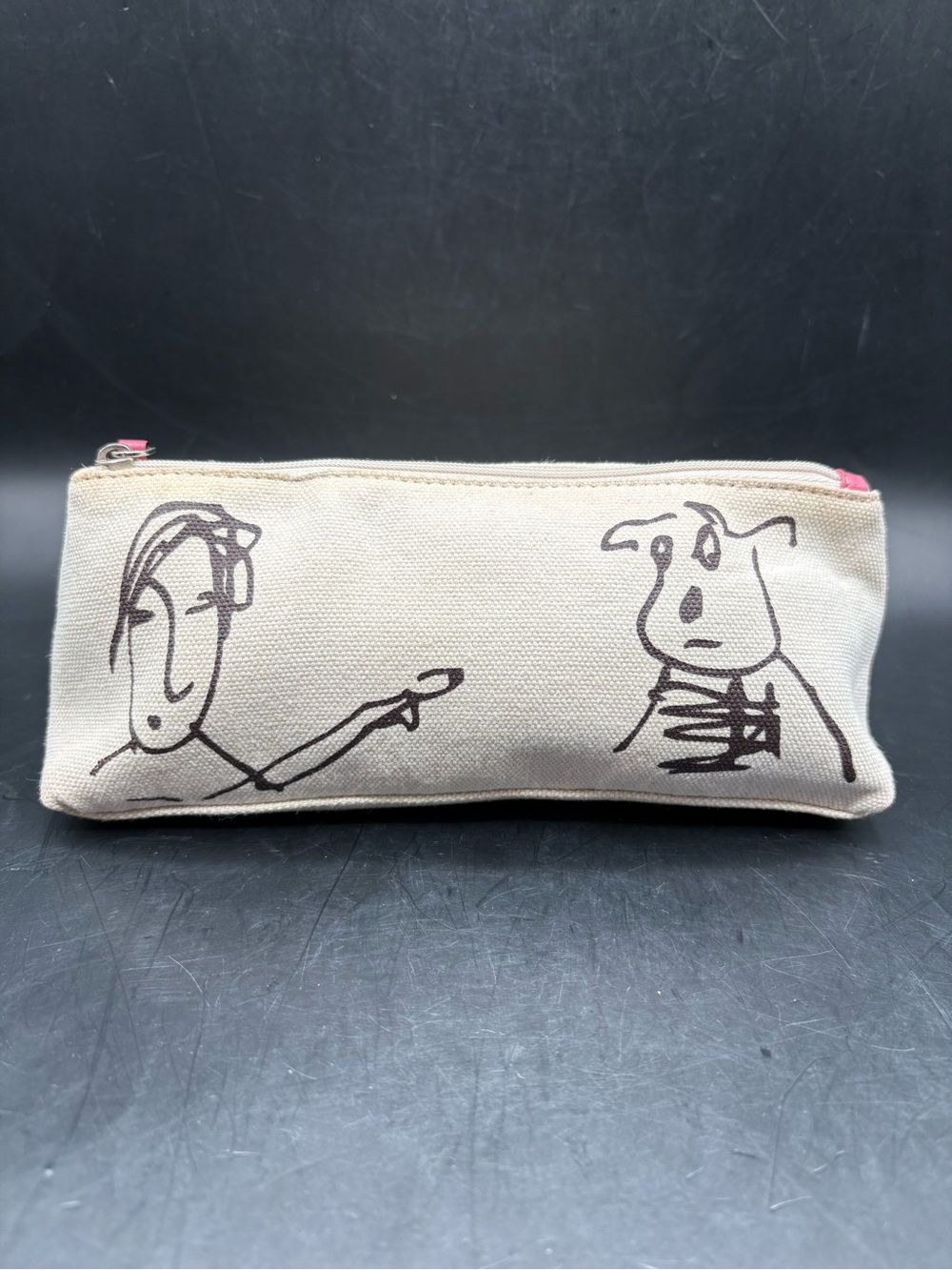Kate Spade - Maria Kalman Ivory Limited Edition Canvas Makeup Bag RARE